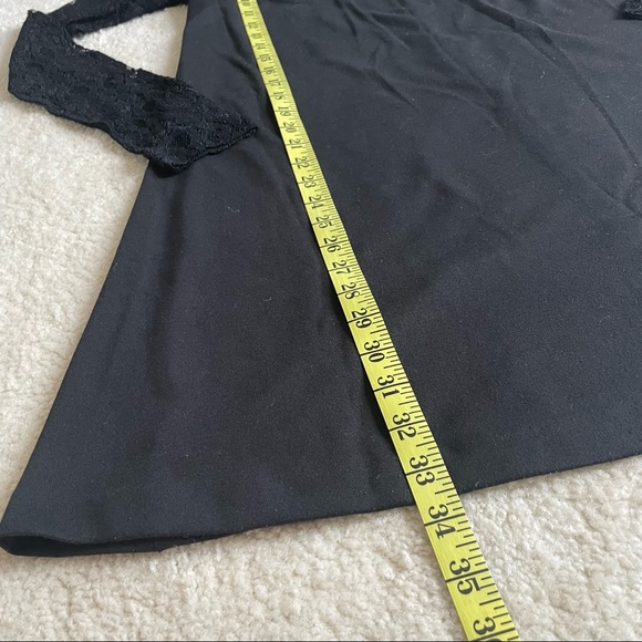 Pietro Brunelli maternity Black dress with lace long sleeves (size small) - Picture 6 of 6